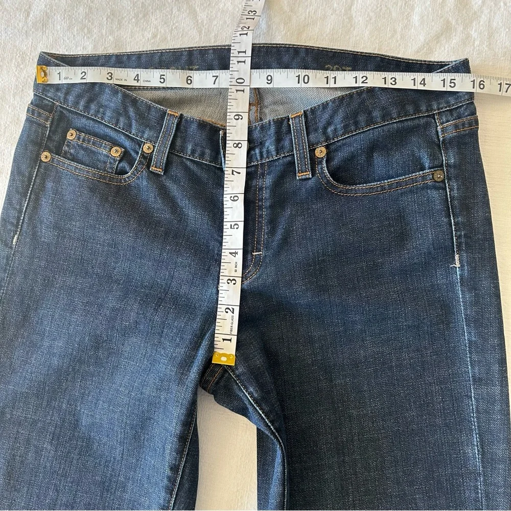 J. Crew Woman’s Jeans Bootcut Midrise Dark Wash Size 29T Inseam 34 1/4”